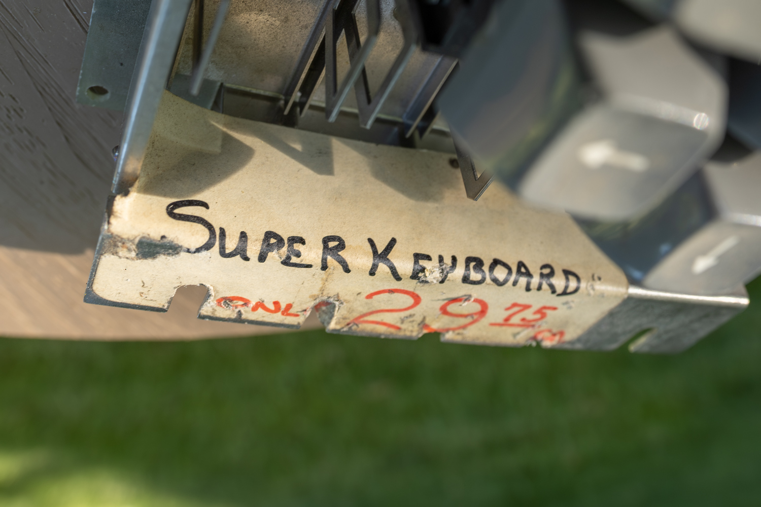“Super Keyboard” sticker / price tag