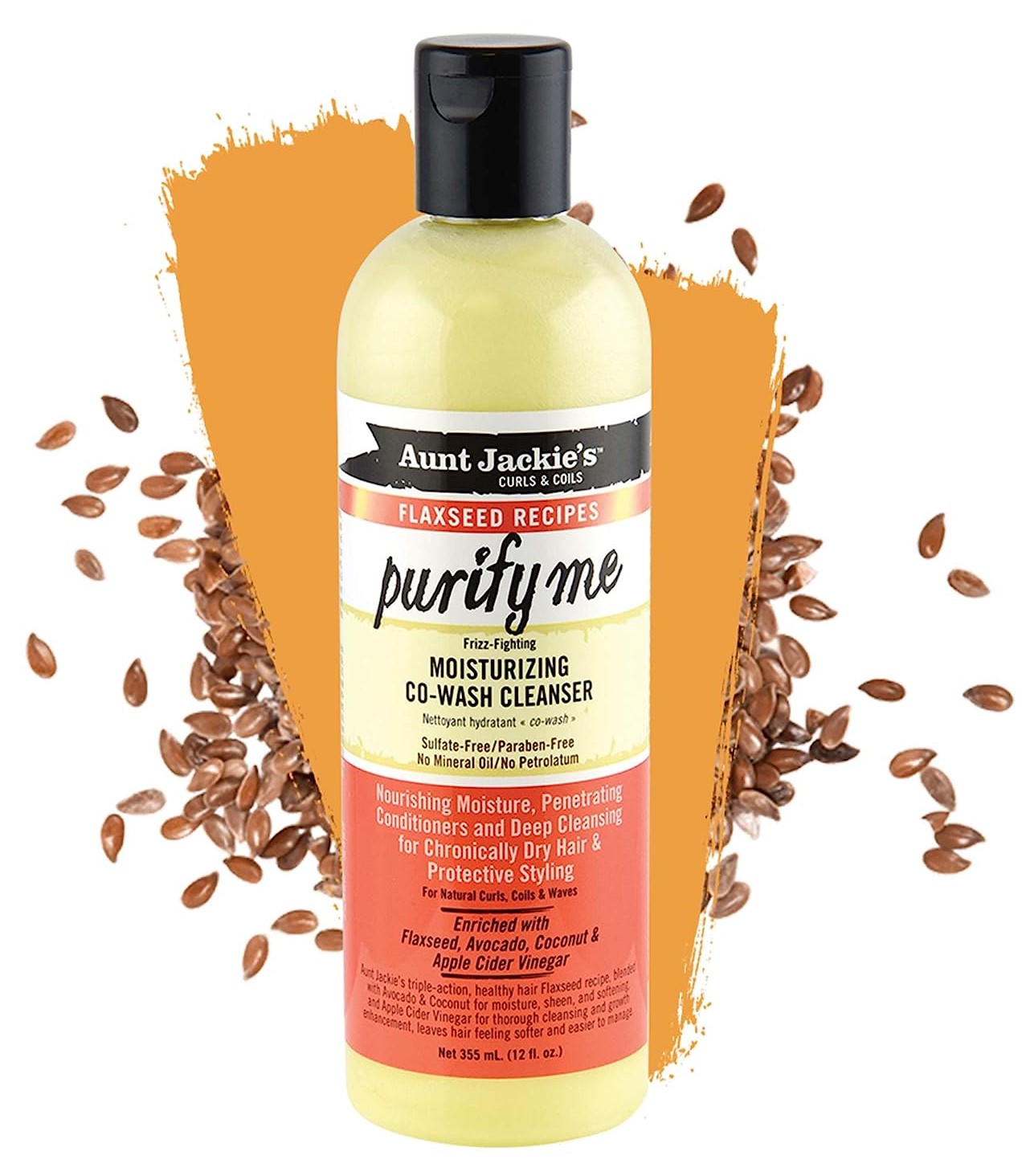 Aunt Jackie's Flaxseed Recipes Purify Me Moisturizing Co-Wash Cleanser