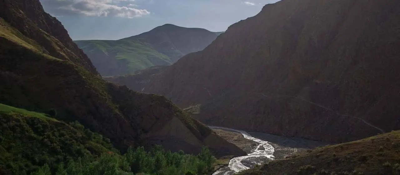 Landscape in Takhar Province, Afghanistan.