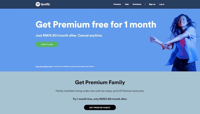 Spotify offers free 1-month Premium