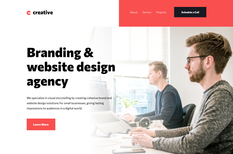 Creative one page project
