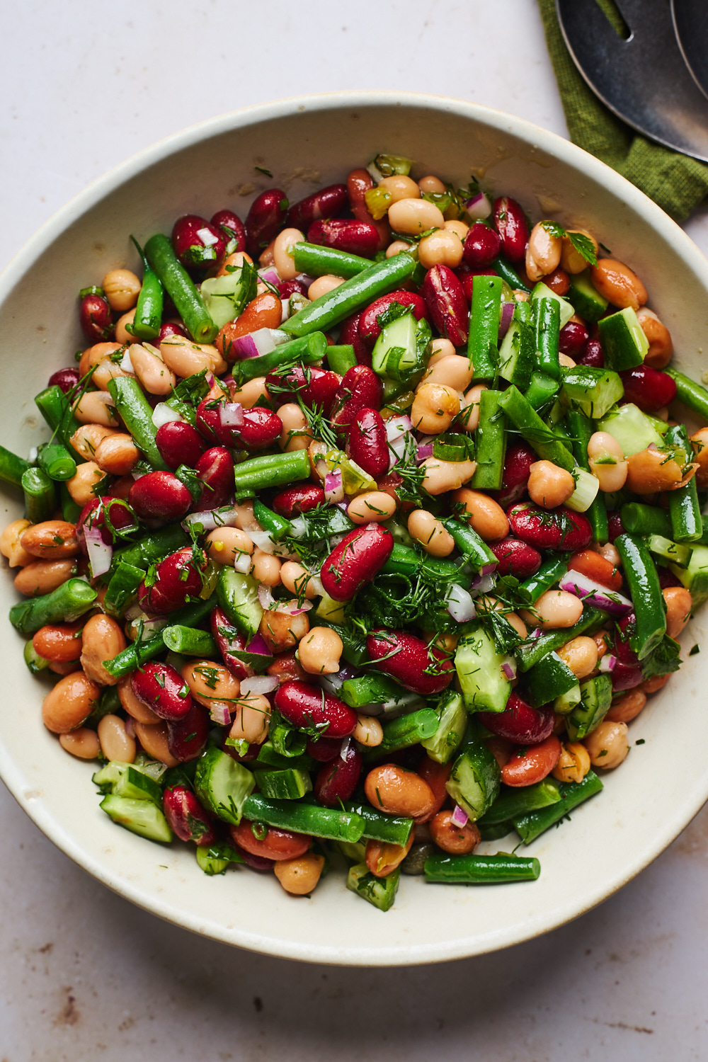 Mixed Bean Salad | Olive & Mango