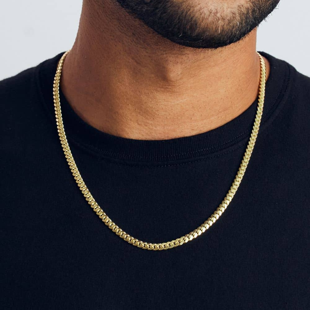 The Cuban Necklace | 5mm Solid Gold Cuban Chain | JAXXON
