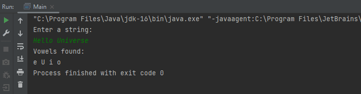 Java program to print the vowels in a string - CodeVsColor