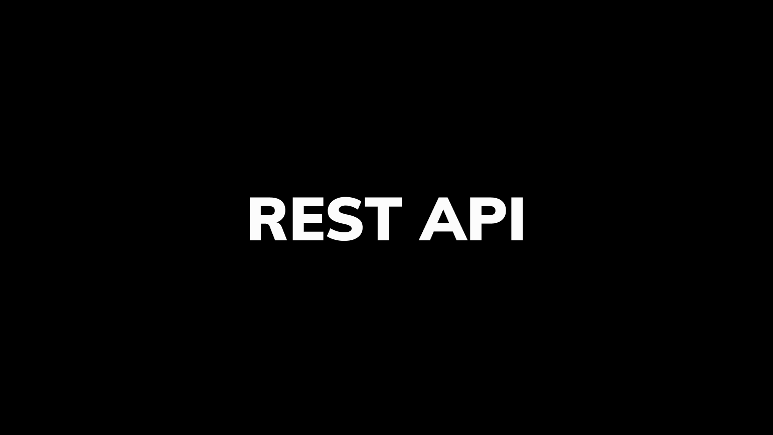 Rest API is live!