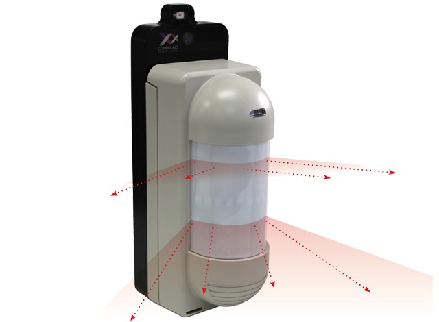 Alarm with infrared vv