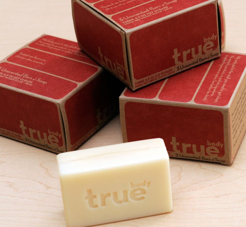 The packaging of TrueBody Products