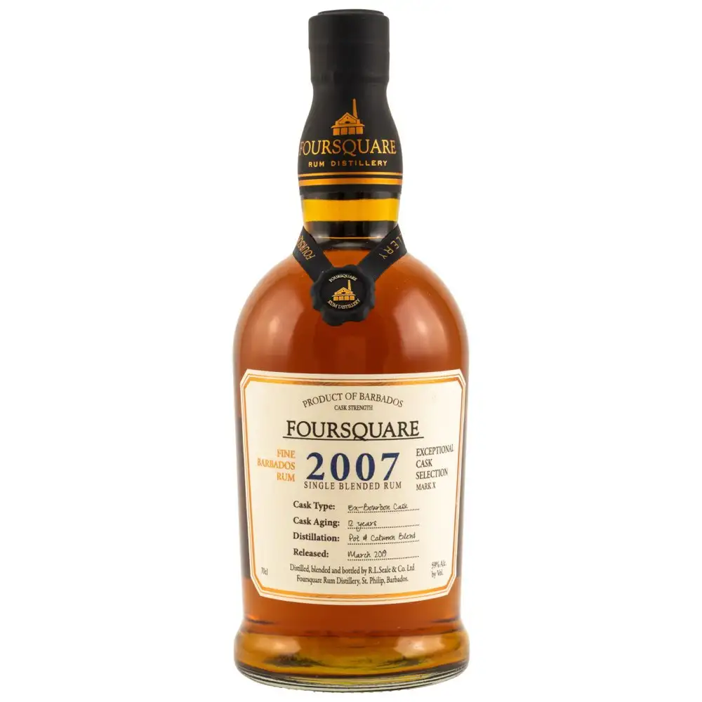 Image of the front of the bottle of the rum Exceptional Cask Selection X 2007
