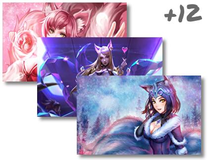 Ahri Lol theme pack