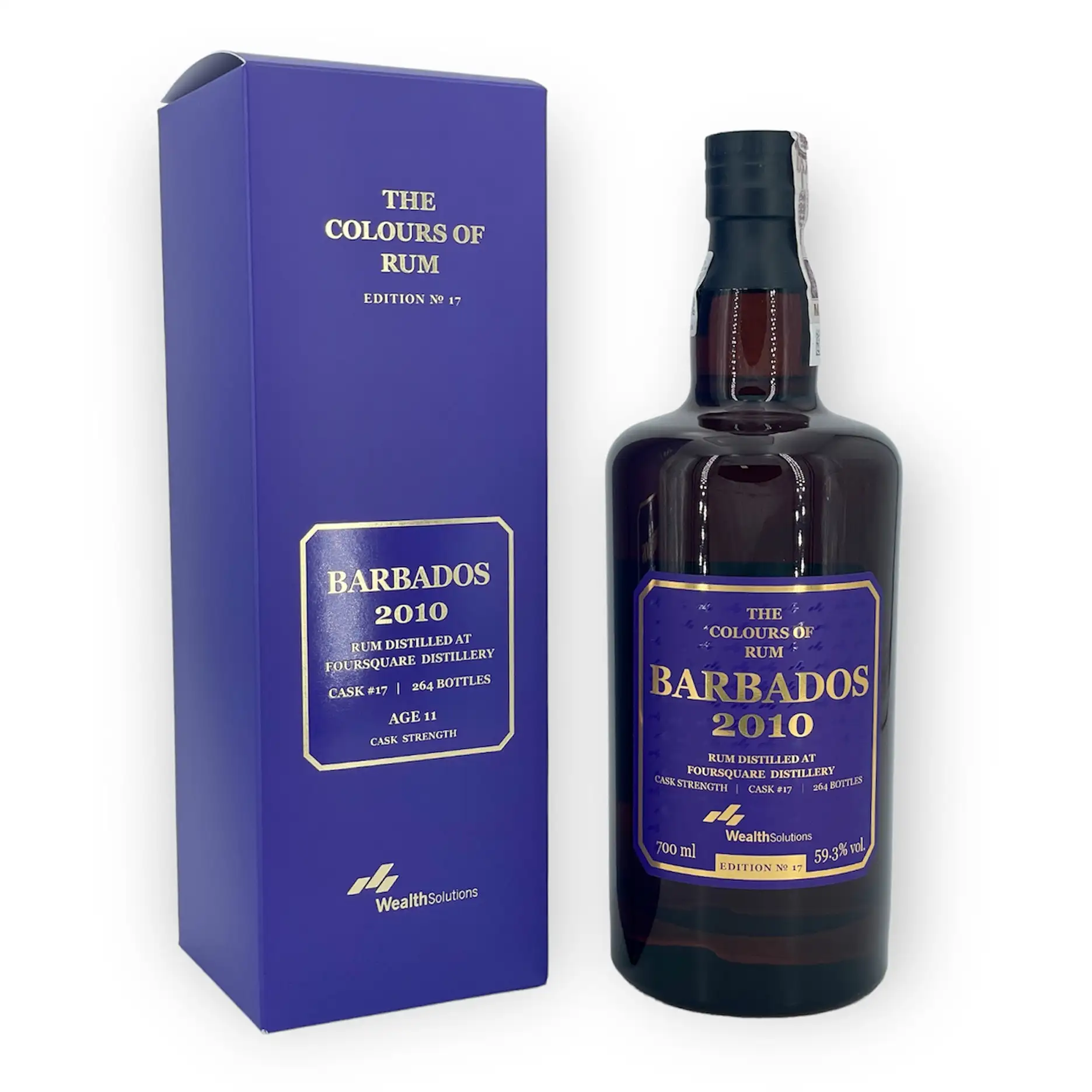 Image of the front of the bottle of the rum Barbados No. 17