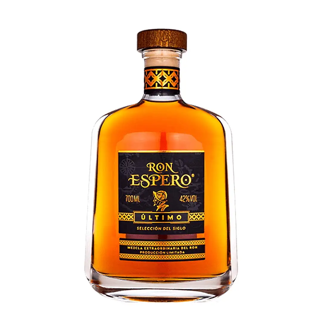 Image of the front of the bottle of the rum Ron Espero Reserva Extra Ultimo