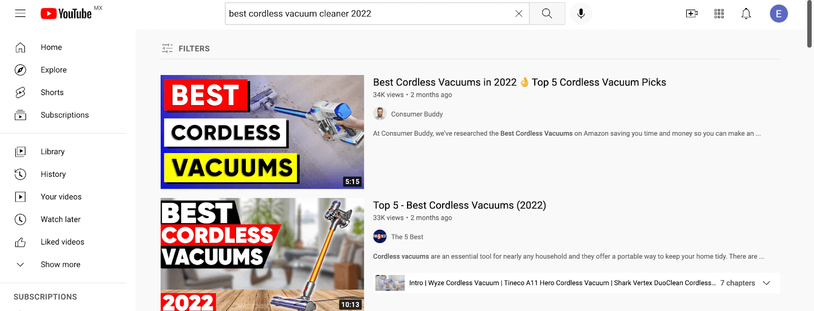 YouTube reviews on the best cordless vacuum cleaners on the market in 2022.