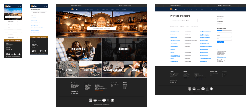 UI design for CBU site