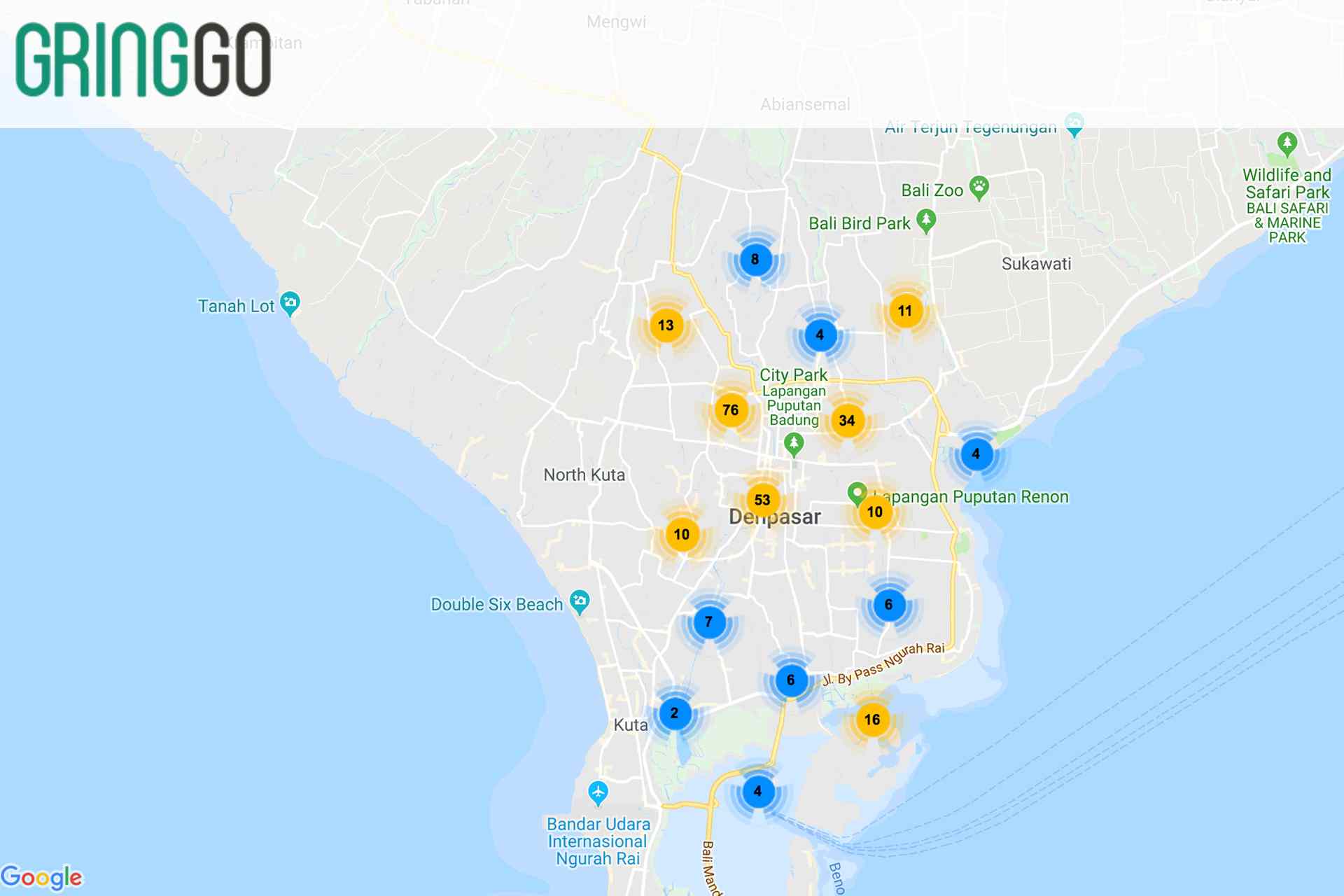 Gringgo Denpasar map