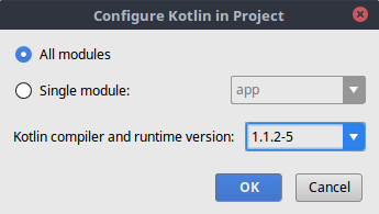 Menentukan versi compiler kotlin