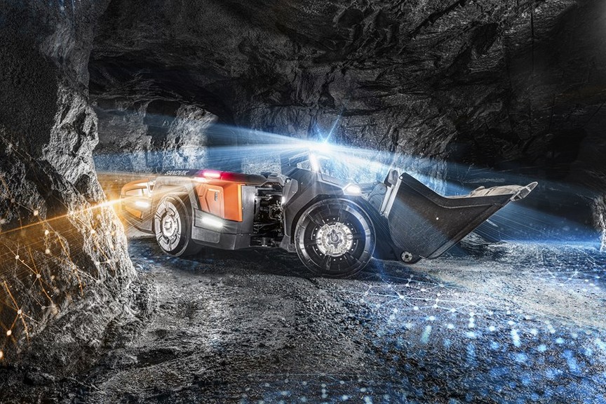 Lidar sensors on the Sandvik automine concept
