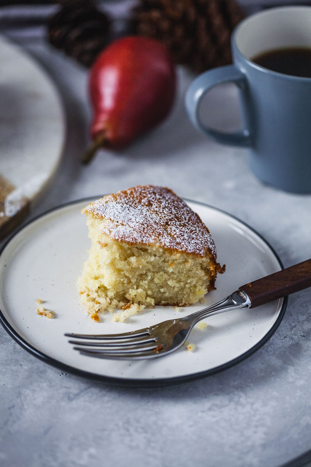 Cardamom Pear Ricotta Cake | Olive & Mango