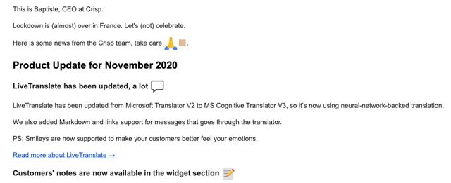 Newsletter Ideas - Crisp