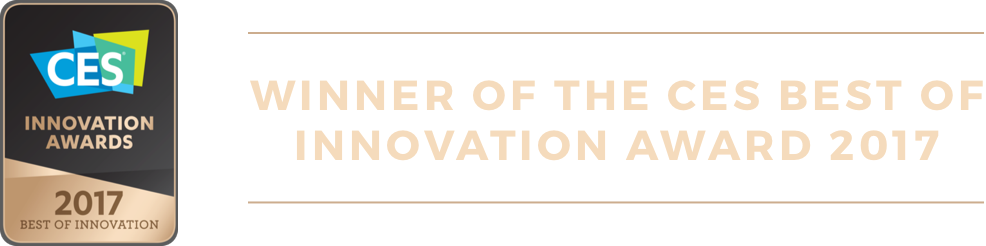 Winner of the CES best of innovation award 2017