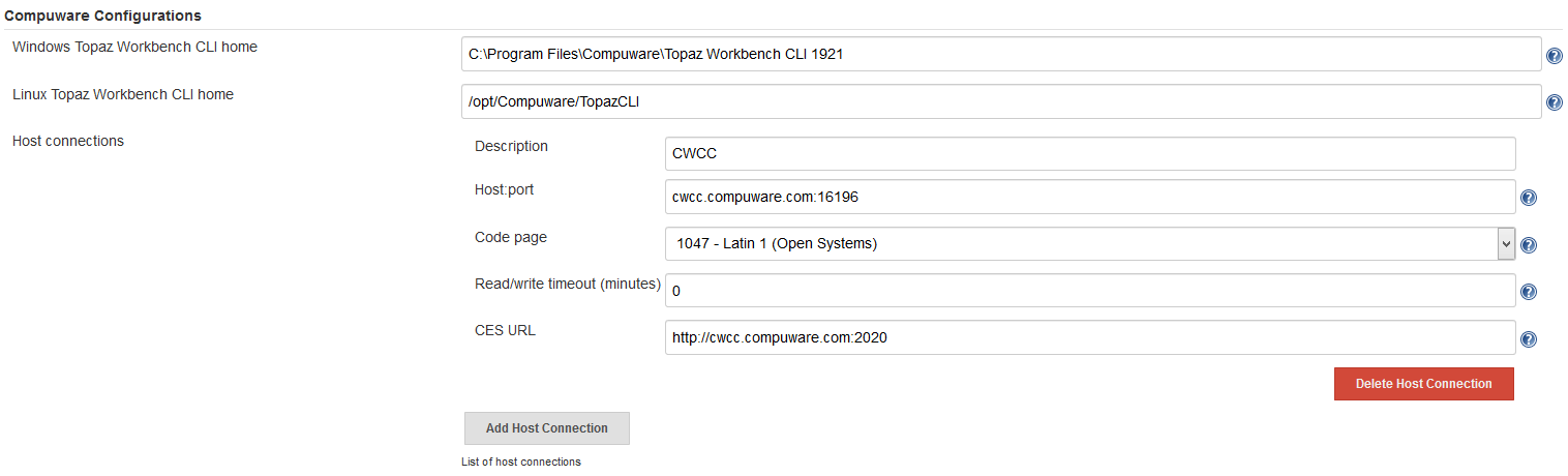 Compuware configuration