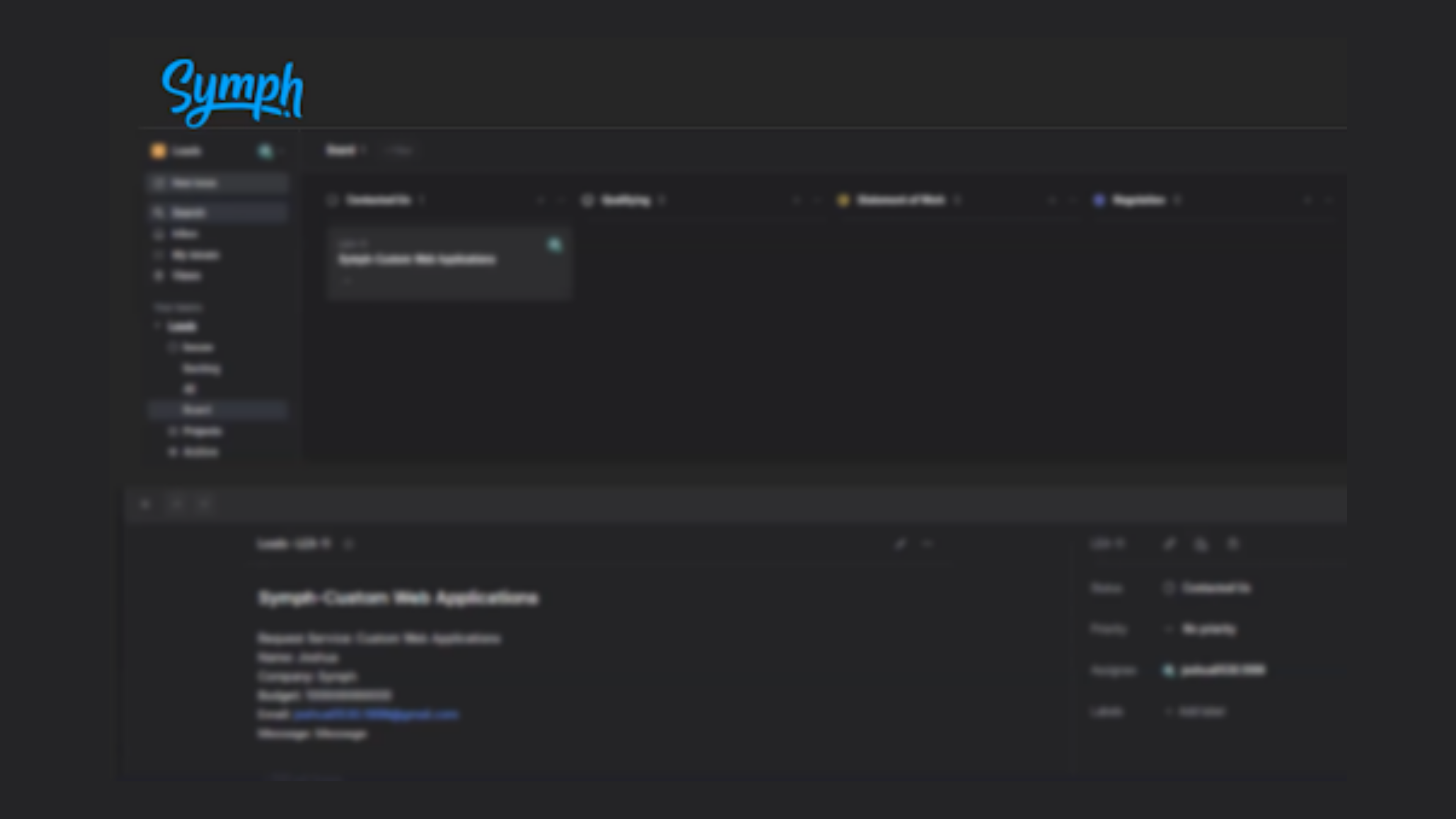 Symph Website Contact Form