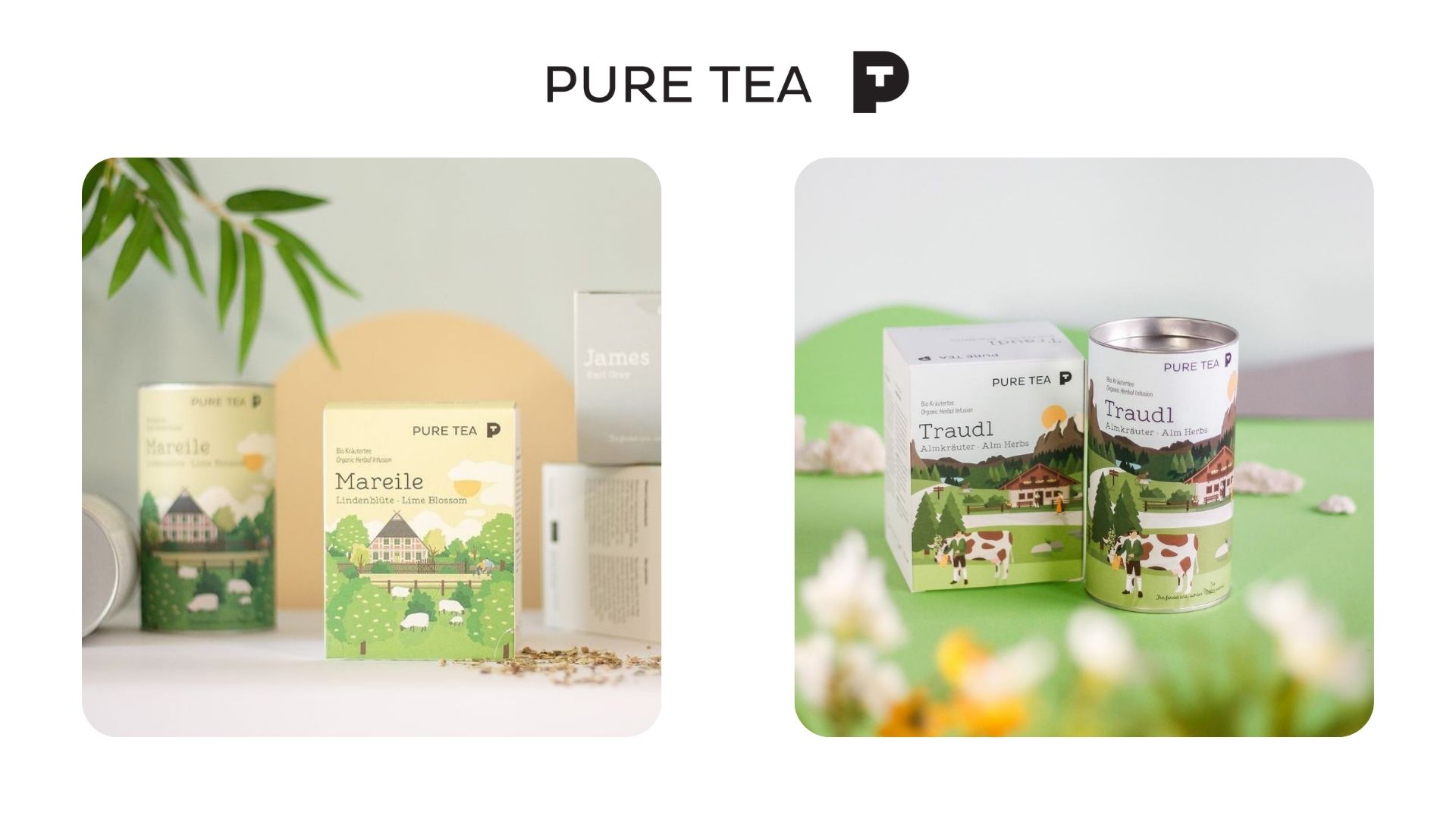 Branded tea packaging