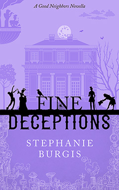 Cover for Fine Deceptions, by Stephanie Burgis.