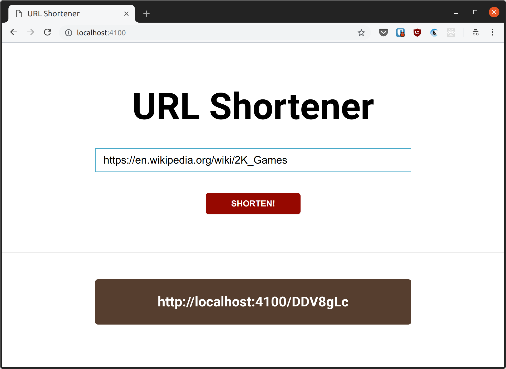 URL is shortened