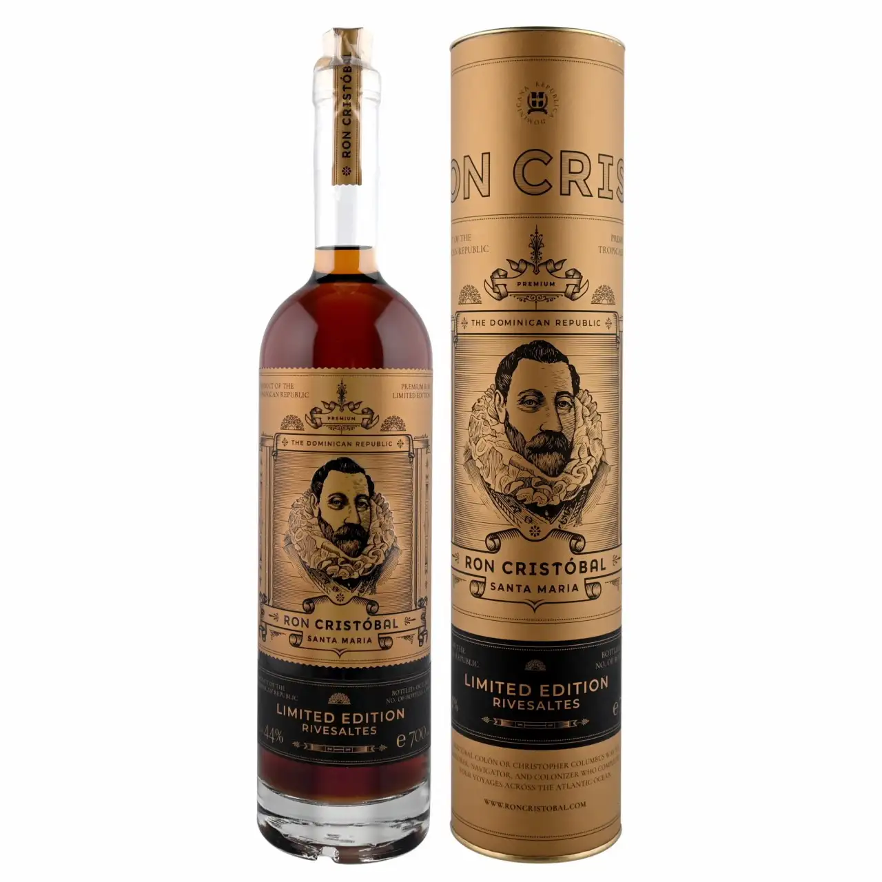 Image of the front of the bottle of the rum Ron Cristóbal Santa Maria Rivesaltes Cask Finish