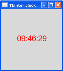 tkinter clock