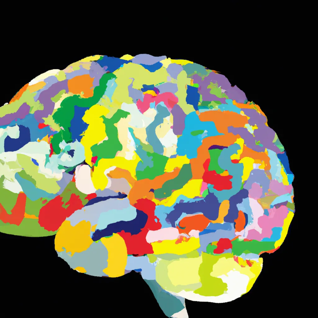 An abstract image of a brain with different colors representing different levels of awareness and perception.