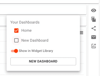 A screenshot showing you the checkbox for your new dashboard