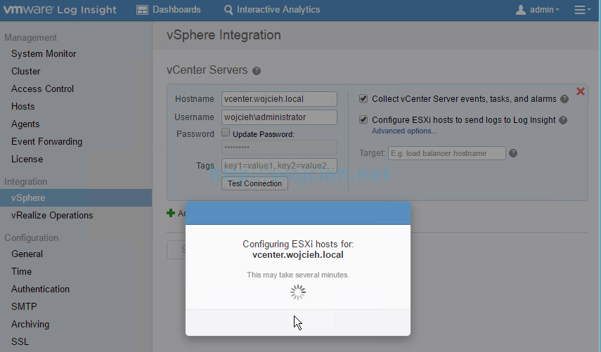 VMware vRealize Log Insight - Installation and Configuration - 19