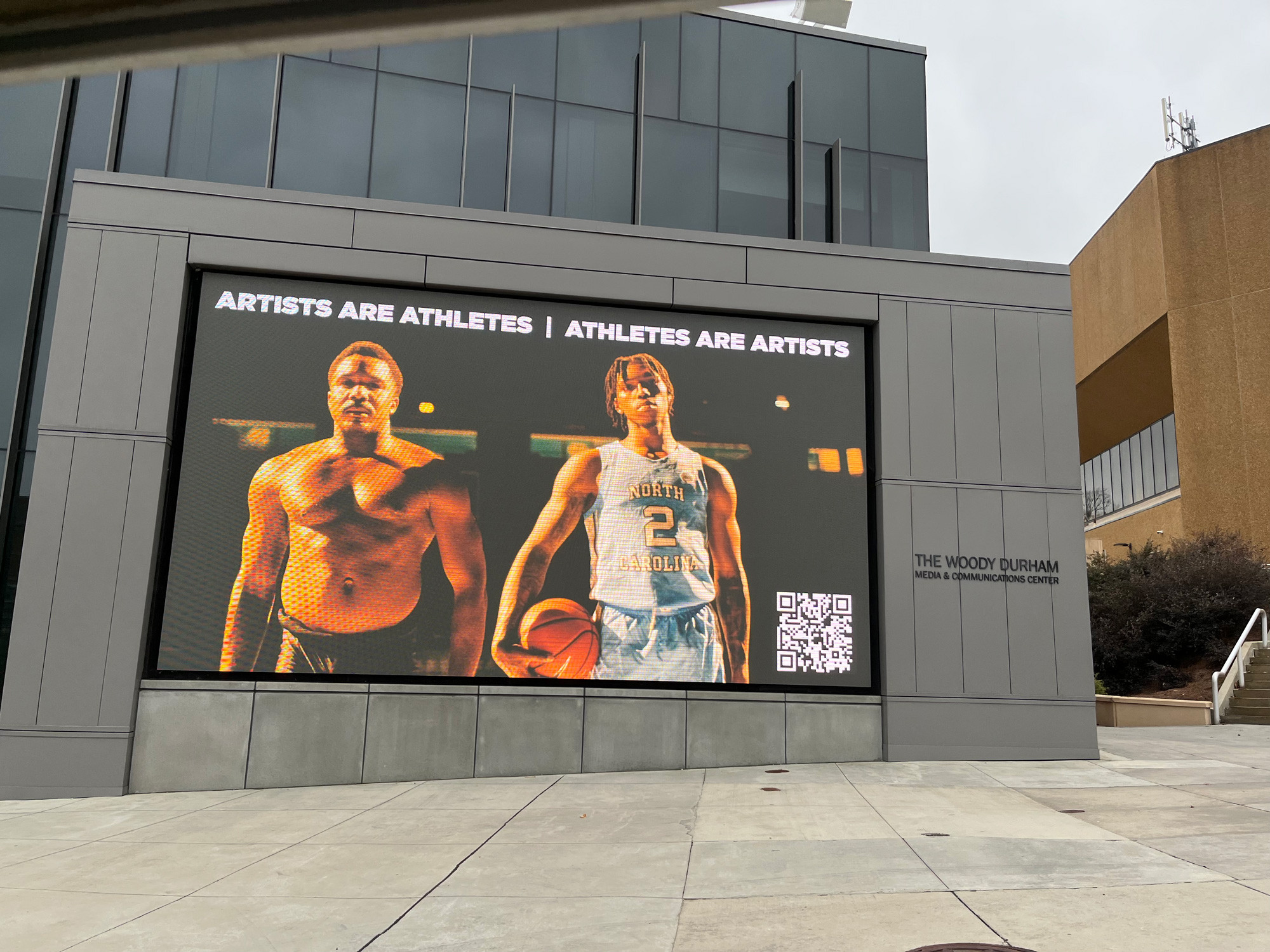 Artists Are Athletes billboard in Durham, North Carolina