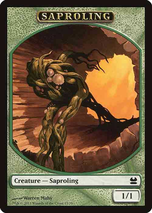 1/1 Green Saproling Creature Token | MTG.onl Tokens