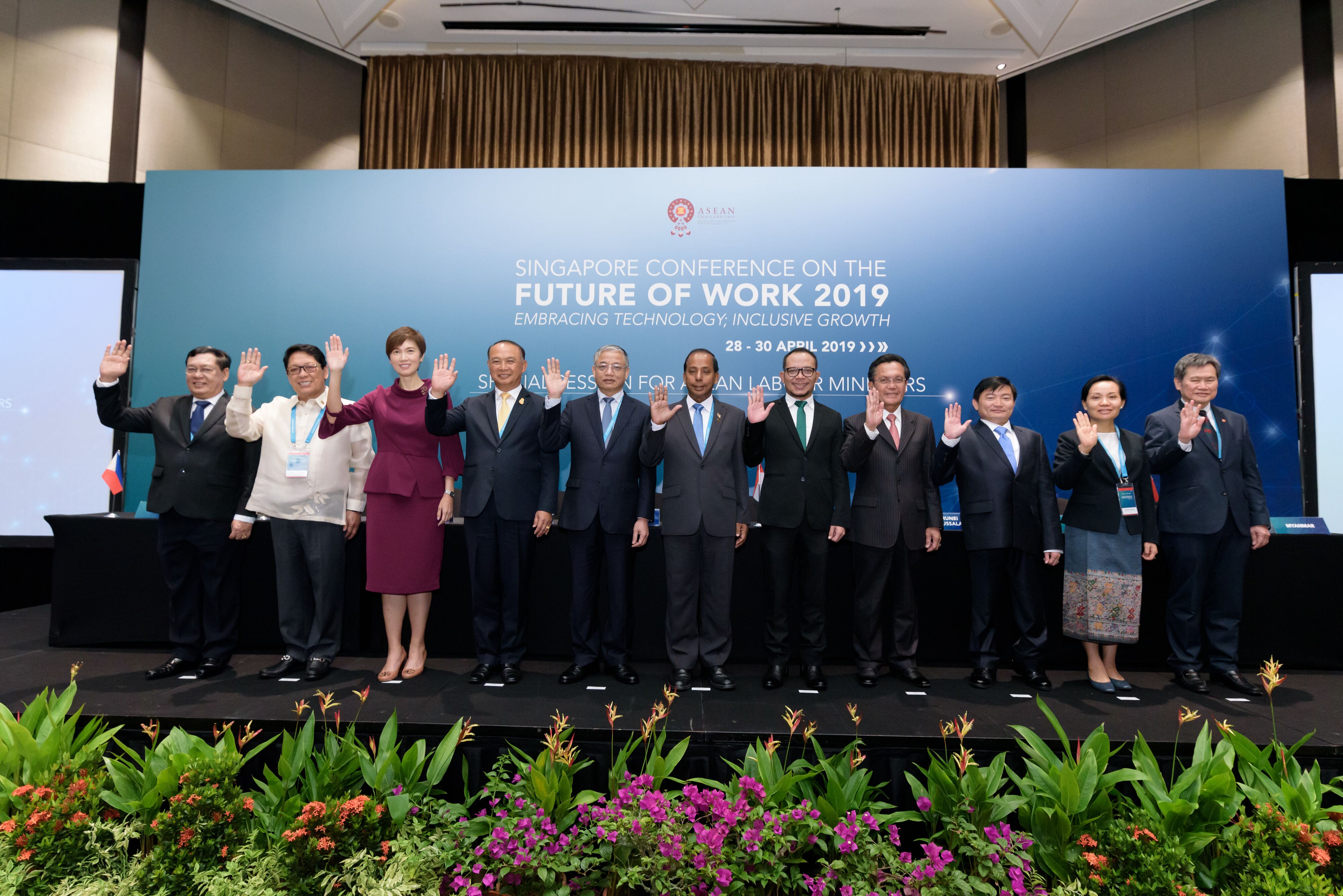 ASEAN Labour Ministers at 2019 FoW Conference 
