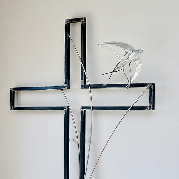 Cross, mild and stainless steel