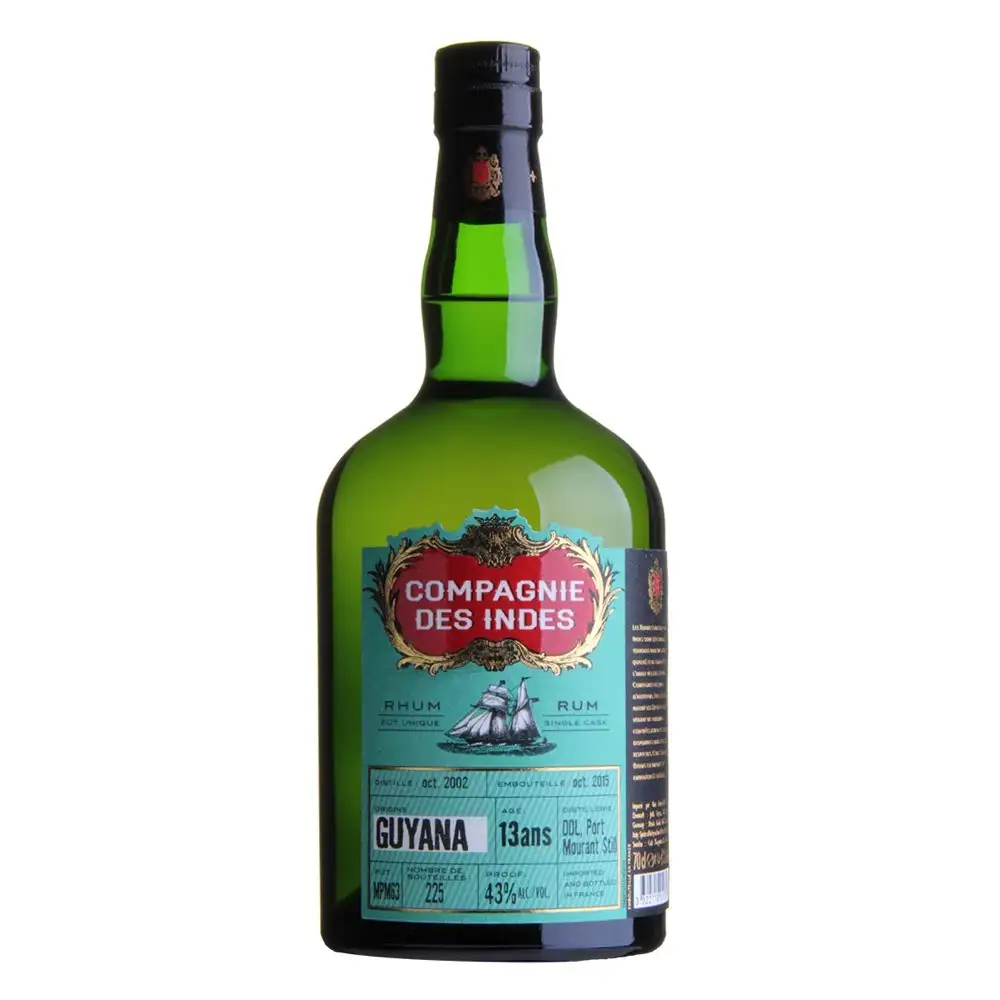 Image of the front of the bottle of the rum Guyana