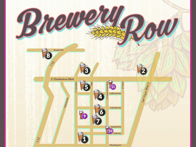 A Map of Las Vegas Brewery Row