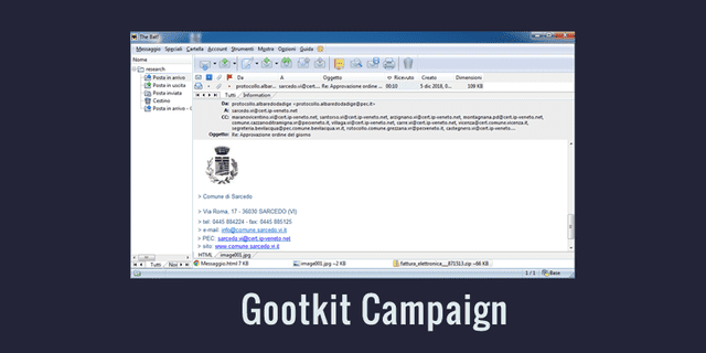 Gootkit Campaign Targeting Italian Government Institutions