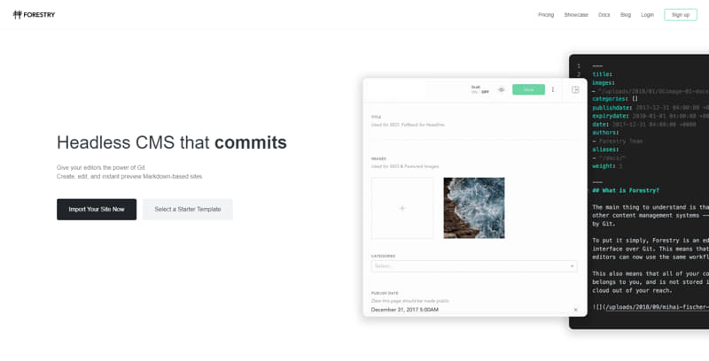 Editing a Gridsome based website with Forestry