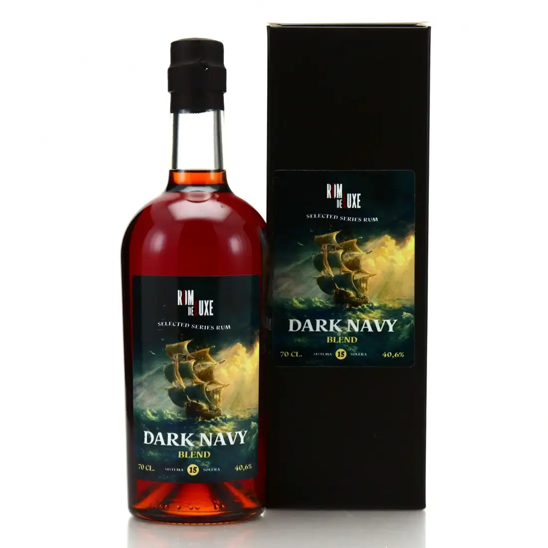 Image of the front of the bottle of the rum Dark Navy Blend Selected Series Rum No.3