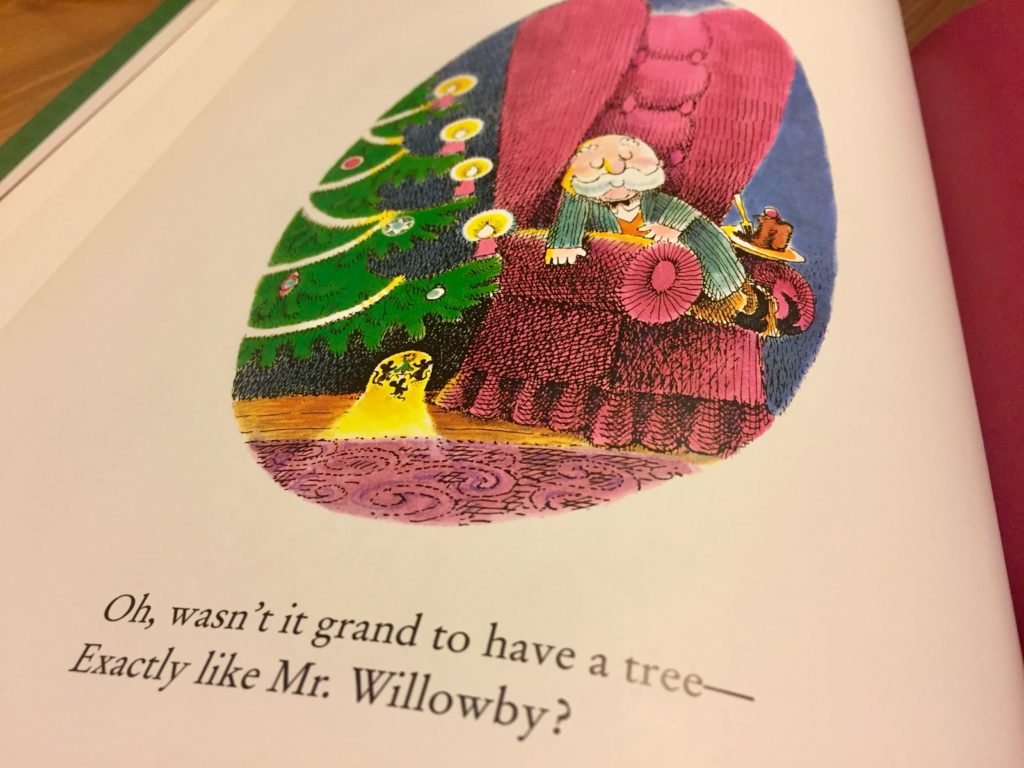 Artwork from the book Mr. Willowby's Christmas Tree