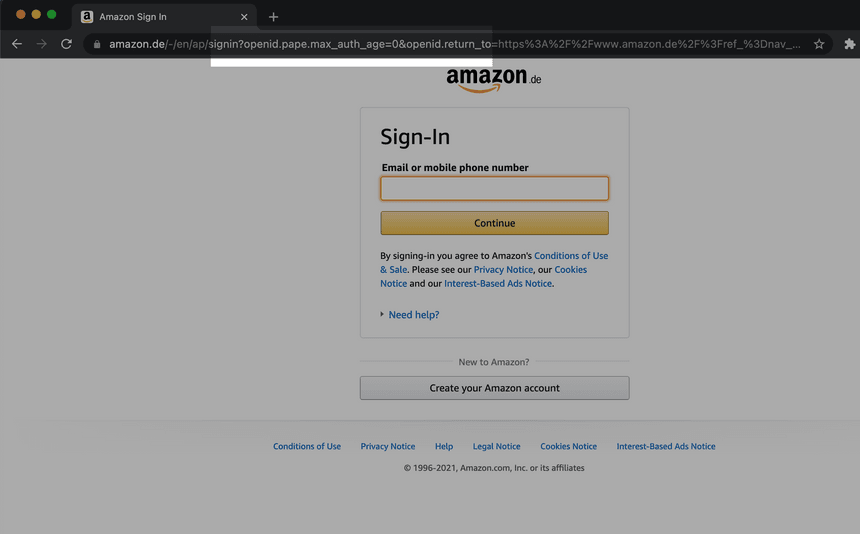 Amazon uses OpenID Connect