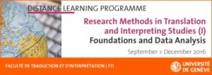 FTI-Geneva: Research Methods in Translation and Interpreting Studies