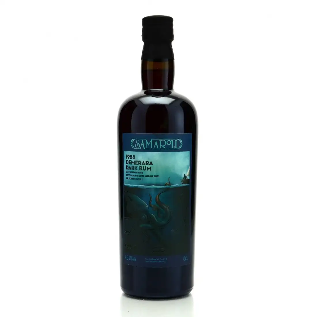 Image of the front of the bottle of the rum Demerara Dark Rum
