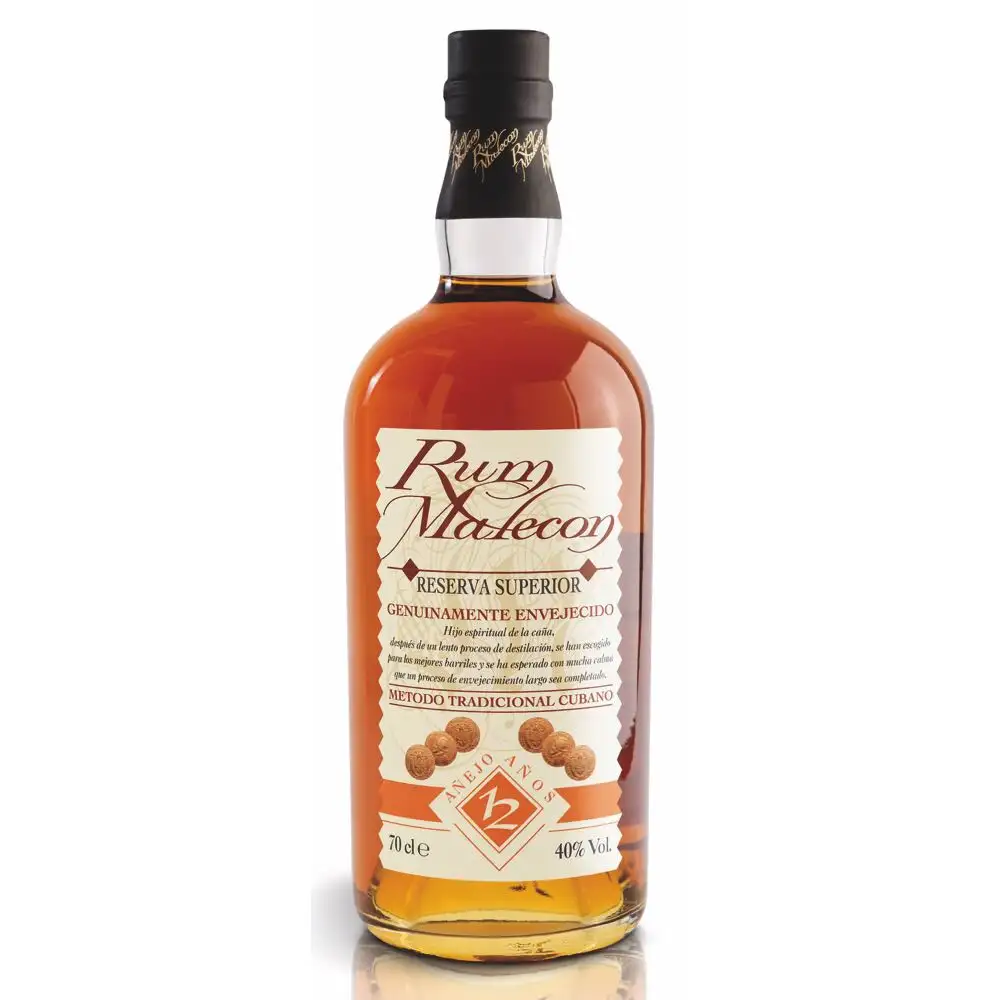 Image of the front of the bottle of the rum 12 Years - Reserva Superior