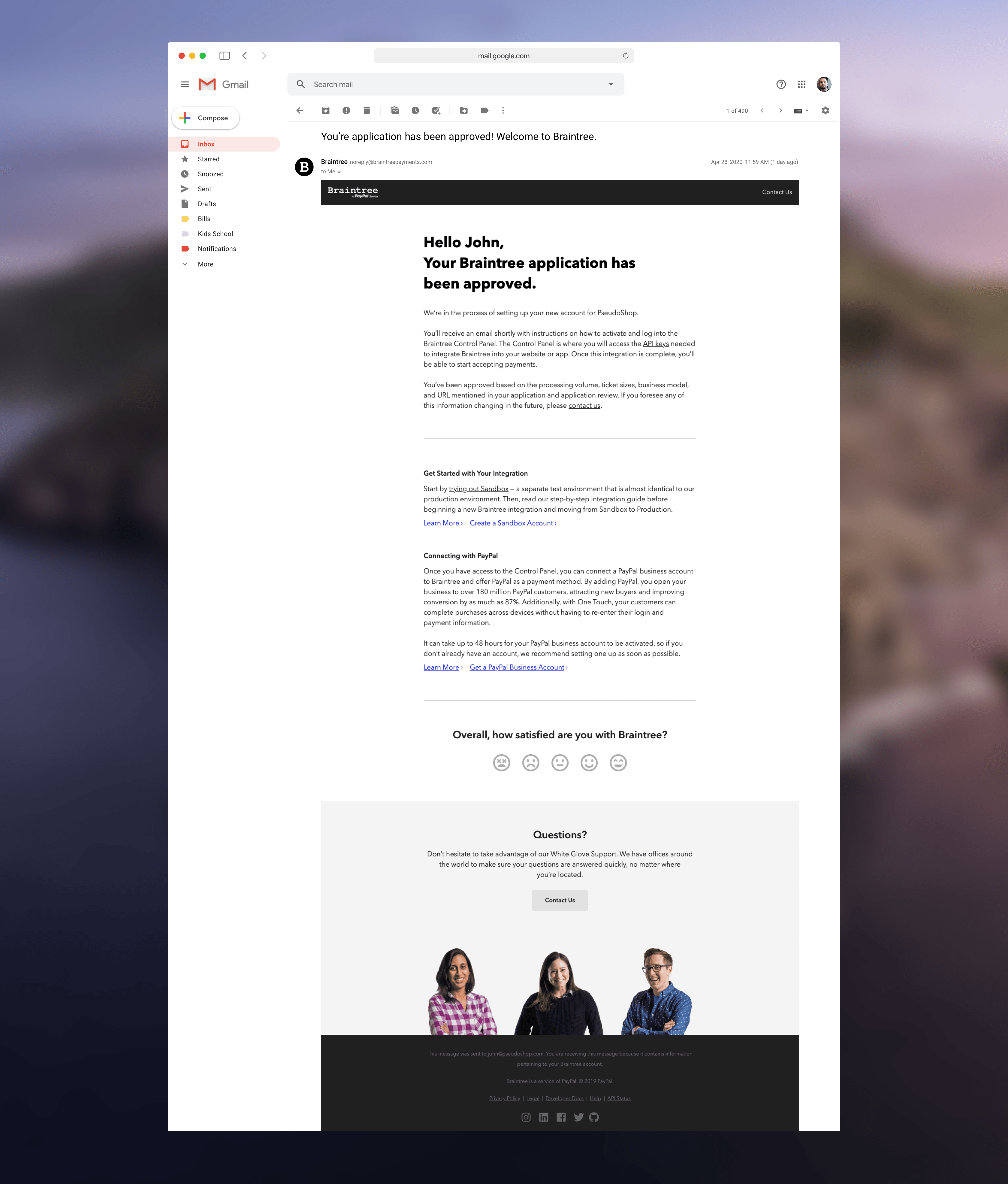 Braintree - Email Template
