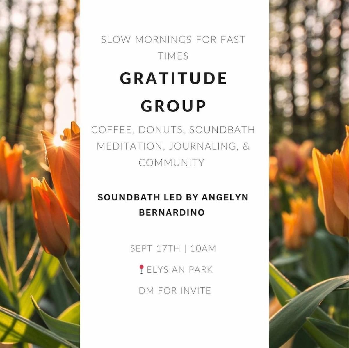Slow Mornings For Fast Times Gratitude Group 