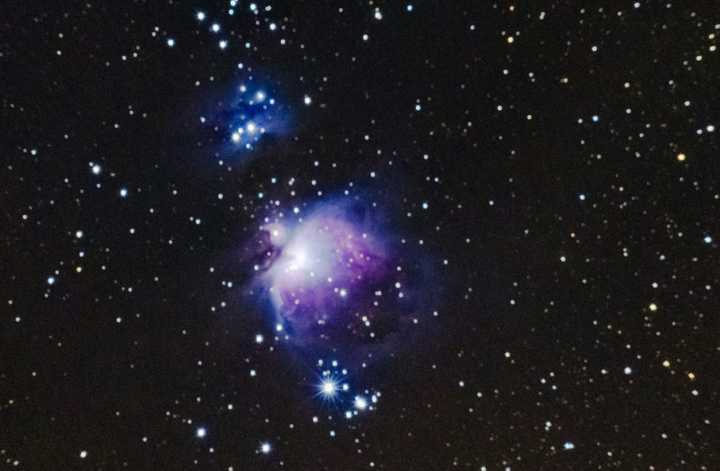 Messier 42: The Orion Nebula & Messier 43: The Running Man Nebula